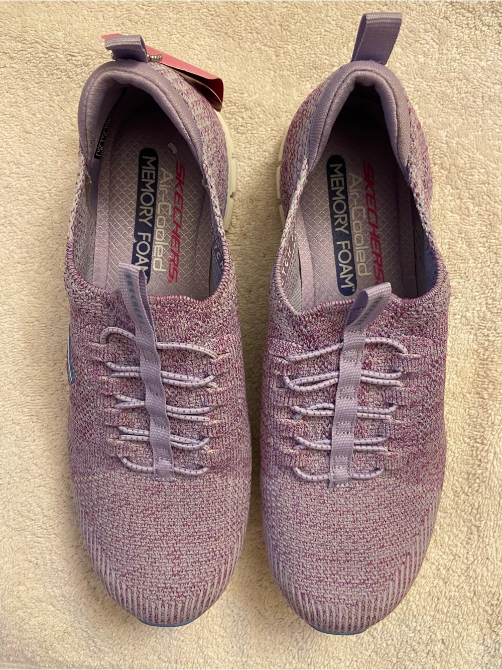 Skechers Purple Slip-On Athletic Sneakers with Memory Foam